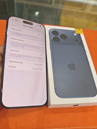 IPHONE 17 PRO MAX X/A 256G មួយទឹកស្អាត 99%
