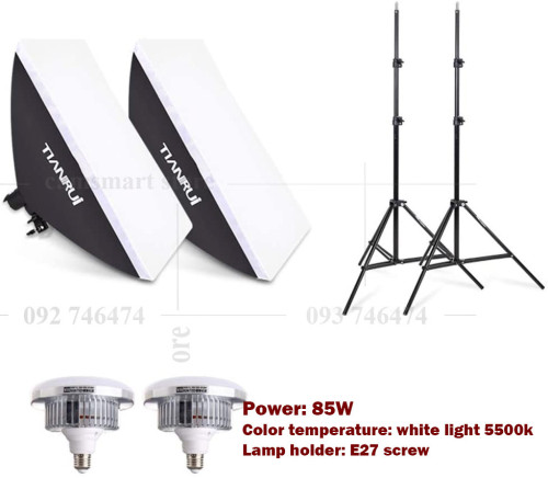 Photography Softbox Lighting Kits 50x70CM Professional Continuous Light System Soft box