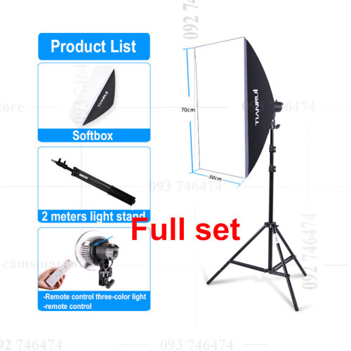 Photography Softbox Lighting Kits 50x70CM Professional Continuous Light System Soft box