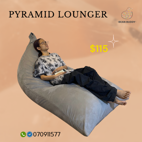 Pyramid Lounger Bean Bag
