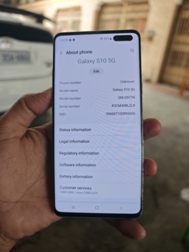 Samsung S10 5G 8g/256g(វៃដូរបាន)👉$105