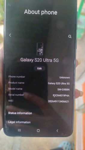 Samsung S20 Ultra 5G