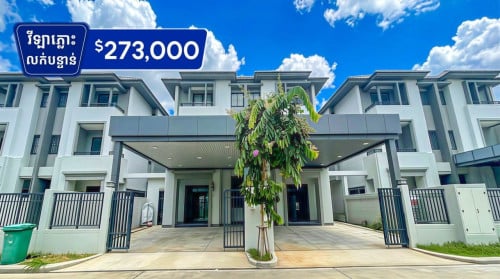 Twin villa for sale at borey chipmong 598