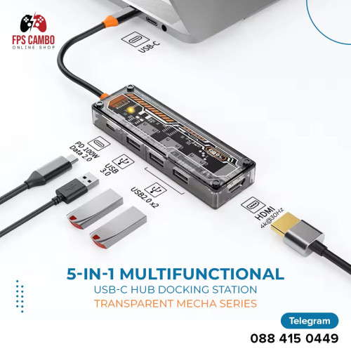 USB Hub, Type-C Hub, USB C to USB 3.0, 4 Ports USB Hub, USB Splitter, OTG Adapter, Type C Splitter.