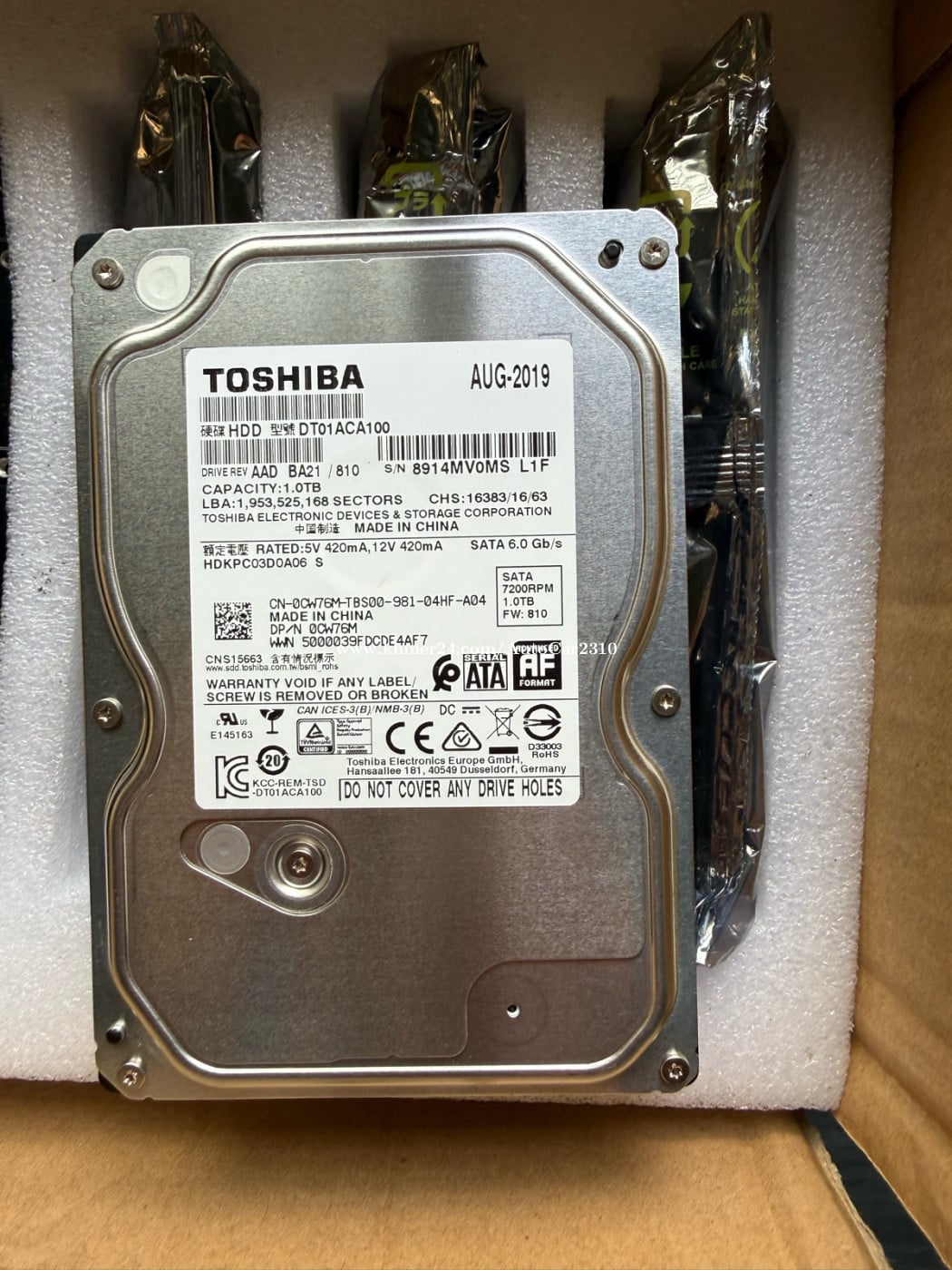 HDD For Desktop 1TB 99%