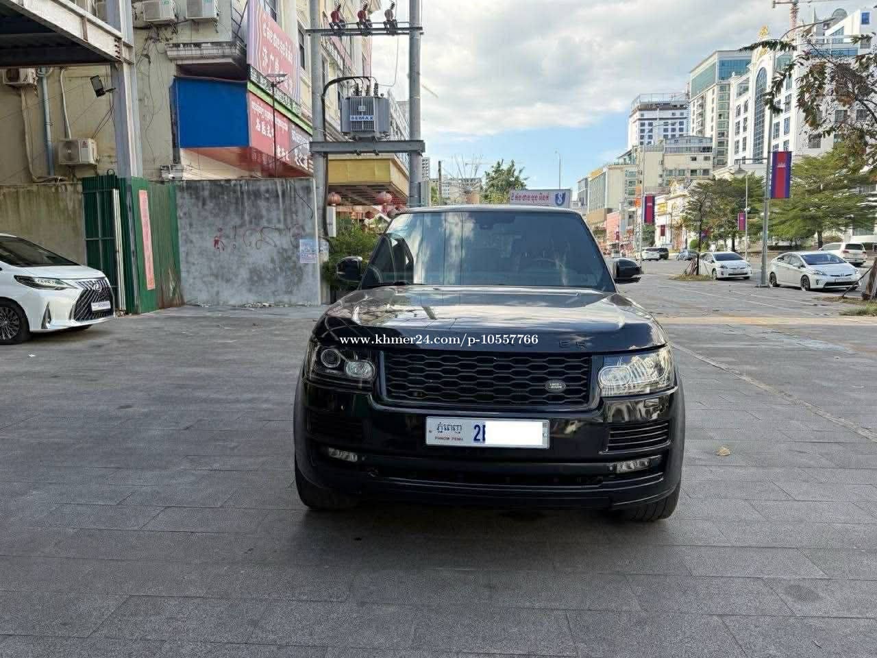 Range Rover 014 ខ្មៅ ក្នុងក្រហម (សាំង) $26,000 ចរចា
