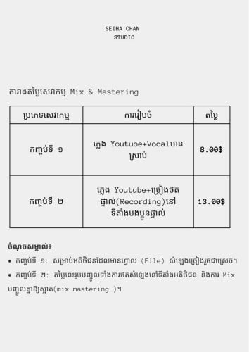 សេវាកម្ម Mixmaster ចម្រៀង online