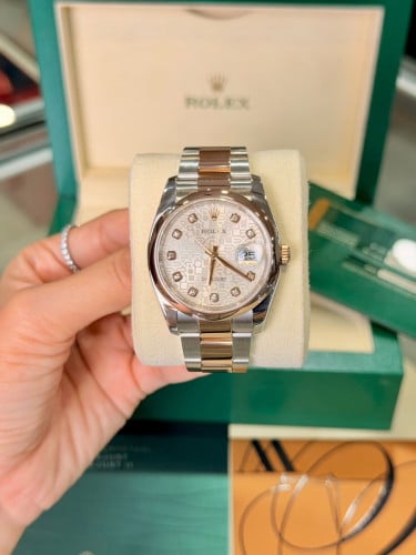 (Original) Rolex Datejust 116201 Pink Computer 🐷💠
