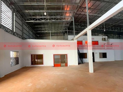1200 Sqm Warehouse For Lease On A Concrete Road In Krang Thnong Area