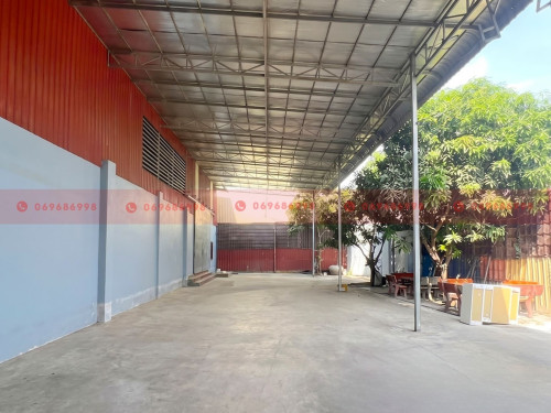 1200 Sqm Warehouse For Lease On A Concrete Road In Krang Thnong Area
