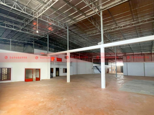 1200 Sqm Warehouse For Lease On A Concrete Road In Krang Thnong Area