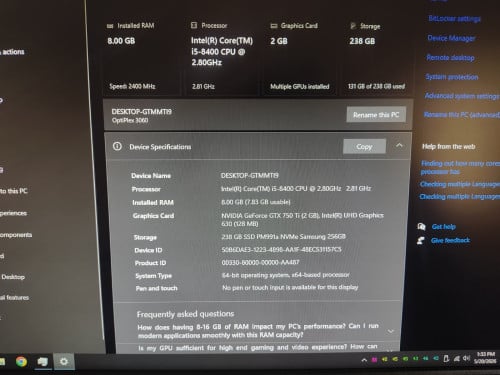 Dell Optiplex 3060