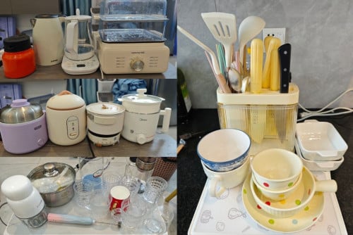 For Sale: Complete Kitchen Appliances & Tableware Set | Phnom Penh Self‑used Items