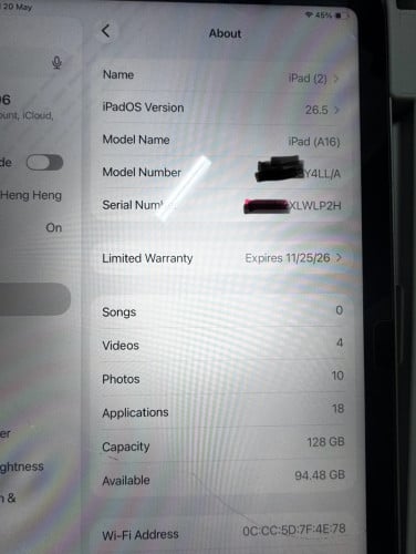 ipad A16( 11th generation )