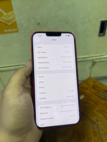 iPhone 14plus សានុំហ្សុីនស្អាត់98% 360$