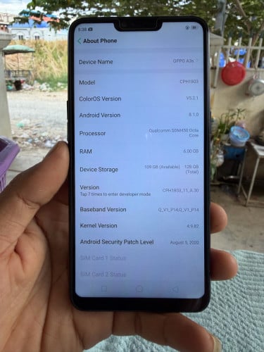 OPPO A3S ក្រុមហ៊ុន Ram6/128GB