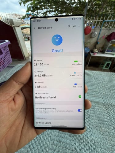 Samsung Note 10 Plus 5G Ram12/256GB តួ​ខ្នងស្អាត​ខ្ចី​98%