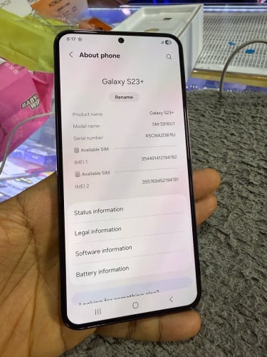 Samsung S23plus 5G Ram8G Memory256G USA មានឆ្នាំងសាក