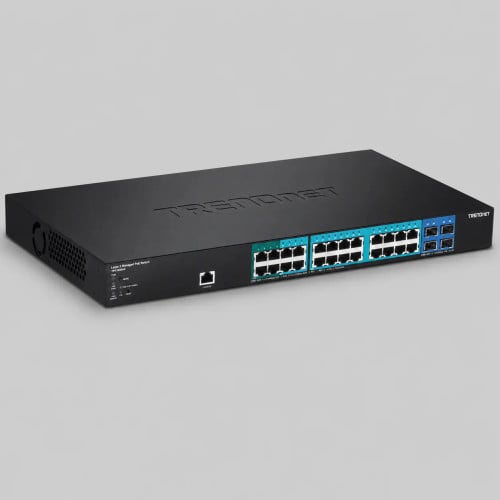 TRENDnet 28-Port Gigabit PoE+ Managed Layer 2 Switch with 4 SFP slots, TL2-PG284 (EU)