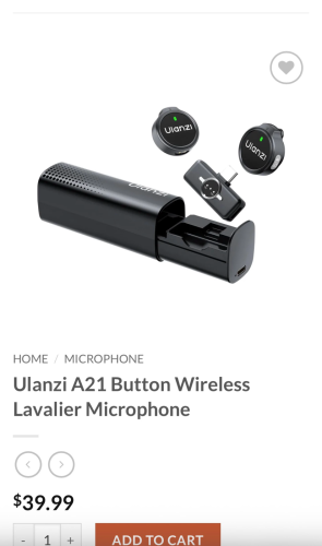 Ulanzi a21 microphone