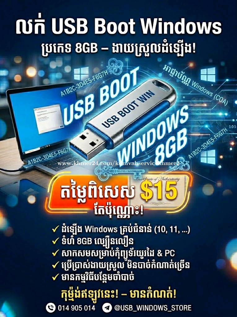Windows USB + Licence Key