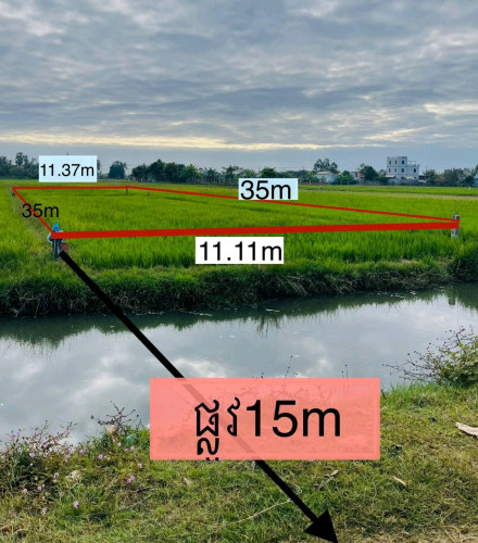 ដីលក់ជិតផ្សារជ្រាវ ផ្សារកែងមេម៉ាយ នឹងនៅជិតផ្លូវបេតុងតាវុឺន