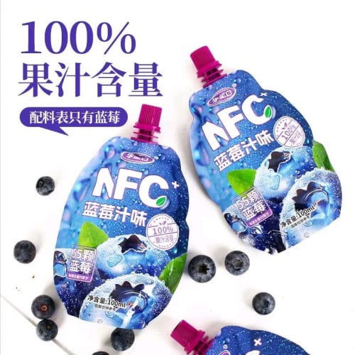 ទឹកផ្លែឈើប្ល៊ូបឺរី 100% 1កញ្ចប់