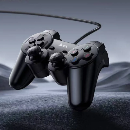ដៃហ្គេមខ្សែ Hoco GA3 Fast Link PC Wired Game Controller សម្រាប់លេងហ្គេមជាមួយកុំព្យូទ័រ