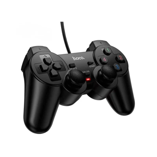 ដៃហ្គេមខ្សែ Hoco GA3 Fast Link PC Wired Game Controller សម្រាប់លេងហ្គេមជាមួយកុំព្យូទ័រ