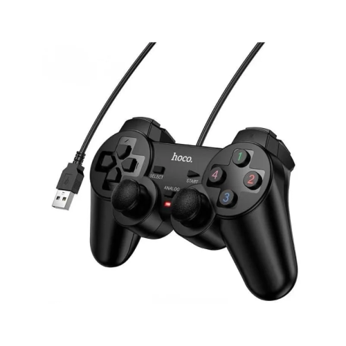 ដៃហ្គេមខ្សែ Hoco GA3 Fast Link PC Wired Game Controller សម្រាប់លេងហ្គេមជាមួយកុំព្យូទ័រ