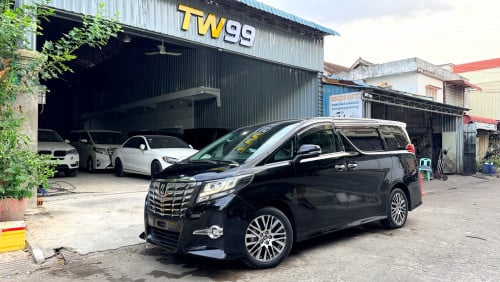 ឡាននៅថ្មីខ្លាំង Toyota Alphard​  2015 ពណ៌ខ្មៅ🖤​​V4 2.5L