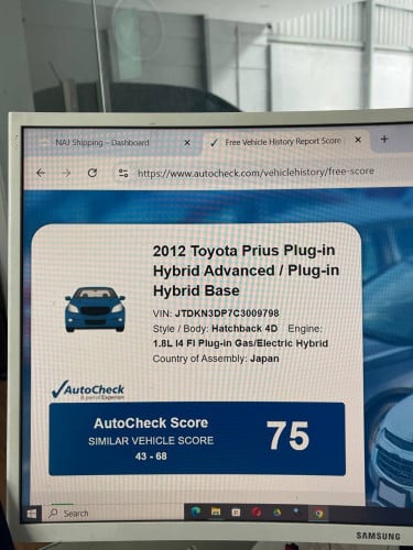 ✅ ព្រូស 2012 Plug-in hybrid option 5 បើកទូរថ្ងៃ12/06/2026