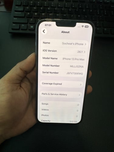 13 pro max, 512G, ZP, original all