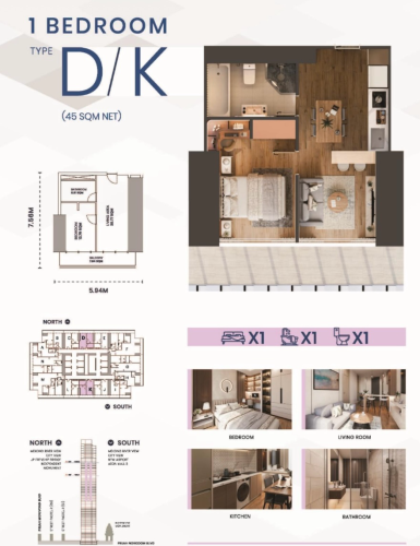 A super luxury 1bedroom with prestigious 67-floor development in the heart of BKK1 !