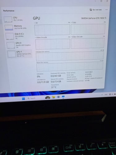 TUF Gaming F15 (144Hz) VGA 1650Ti 4G