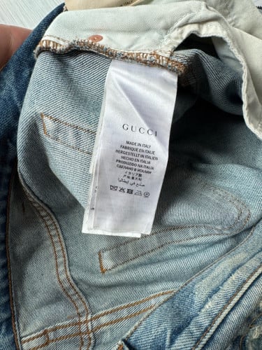 Gucci L’Aveugle Par Amour Distressed Jeans