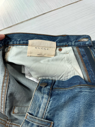 Gucci L’Aveugle Par Amour Distressed Jeans