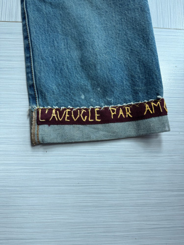 Gucci L’Aveugle Par Amour Distressed Jeans