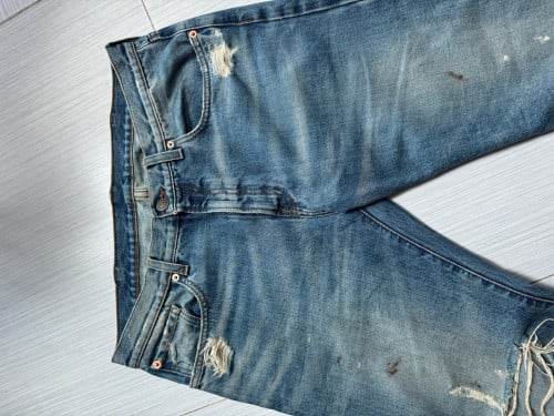 Gucci L’Aveugle Par Amour Distressed Jeans