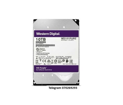 Hard Disk WD Purple 10TB Surveillance Drive