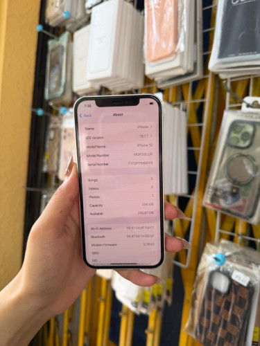 iPhone 12 LL/A 256G សាណុំសុីន