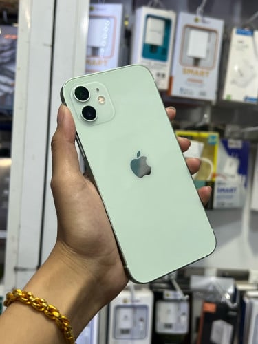 iPhone 12 🍏 ពណ៌ទឹកសណ្តែក 64GB  LLA  Battery 89% 🔋 តួស្អាត 99% សំណុំហ្សីន អត់ជាប់អី(ធានា1ខែ)