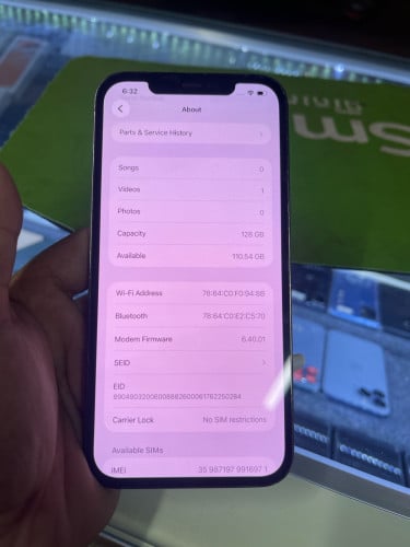 iPhone 12pm ស្អាតមានស្កេនអេក្រង់GX 250$