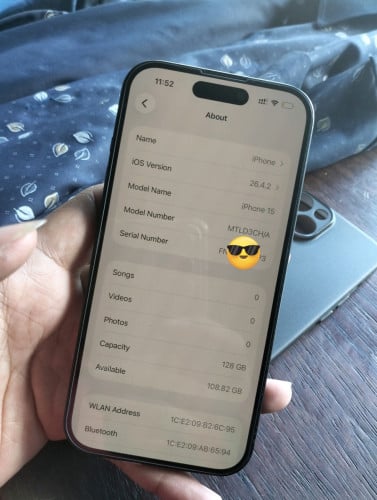 Iphone 15 , 128g ដាក់ស៊ីម2 សាណុំណែន