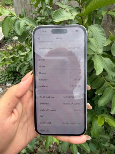 iPhone 16 សាណុំសុីន 256G No locksim ❌