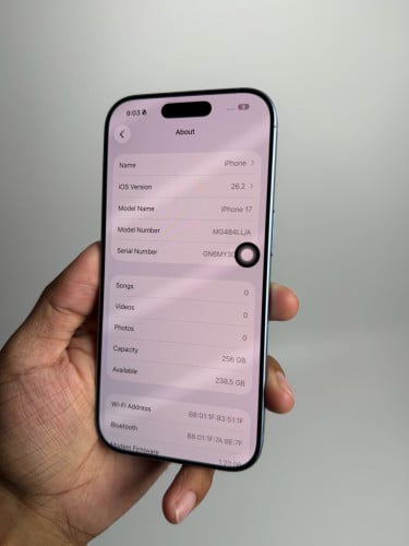 iPhone 17 256G ឡុកសុីម សុីម2 មិនទ្រាប់ទ្រនាប់សុីម🤩