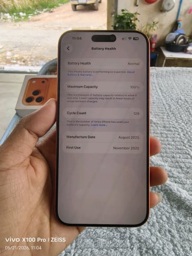 IPhone 17 Pro Max Code CH/A 256GB សាណុំហ្សុីនណែន