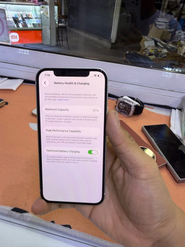 Iphone12 64G Sim2 battery 87% ហ្សីន