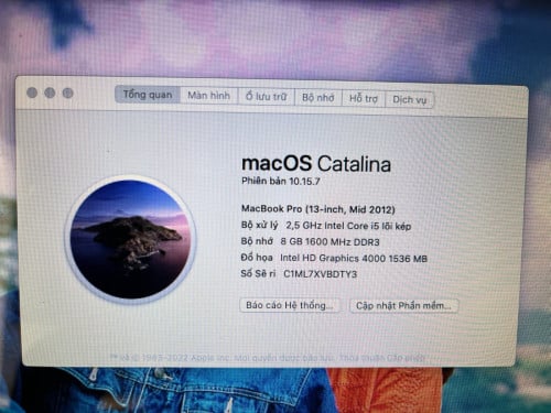 Macbook pro 13", 2012, core i5