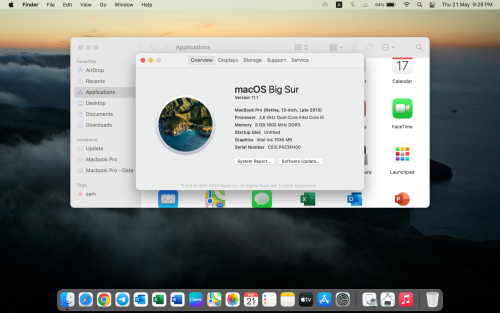 MacBook Pro lat 2013 retina 13.3”